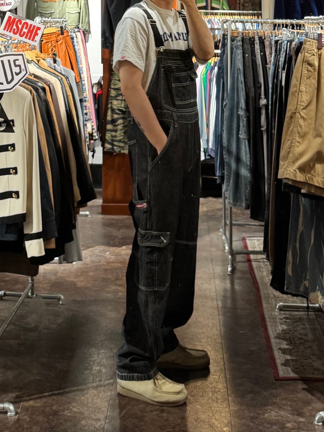 칼카니 올드스쿨 데님 카고 오버롤 38 상품이미지1