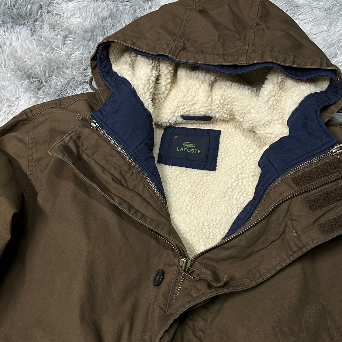 라코스테 플리스양털 야상자켓 XL 상품이미지3