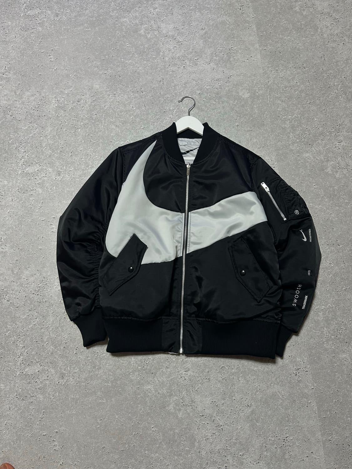 나이키 빅스우시 리버시블 양면 블랙 블루종 자켓 상품이미지1