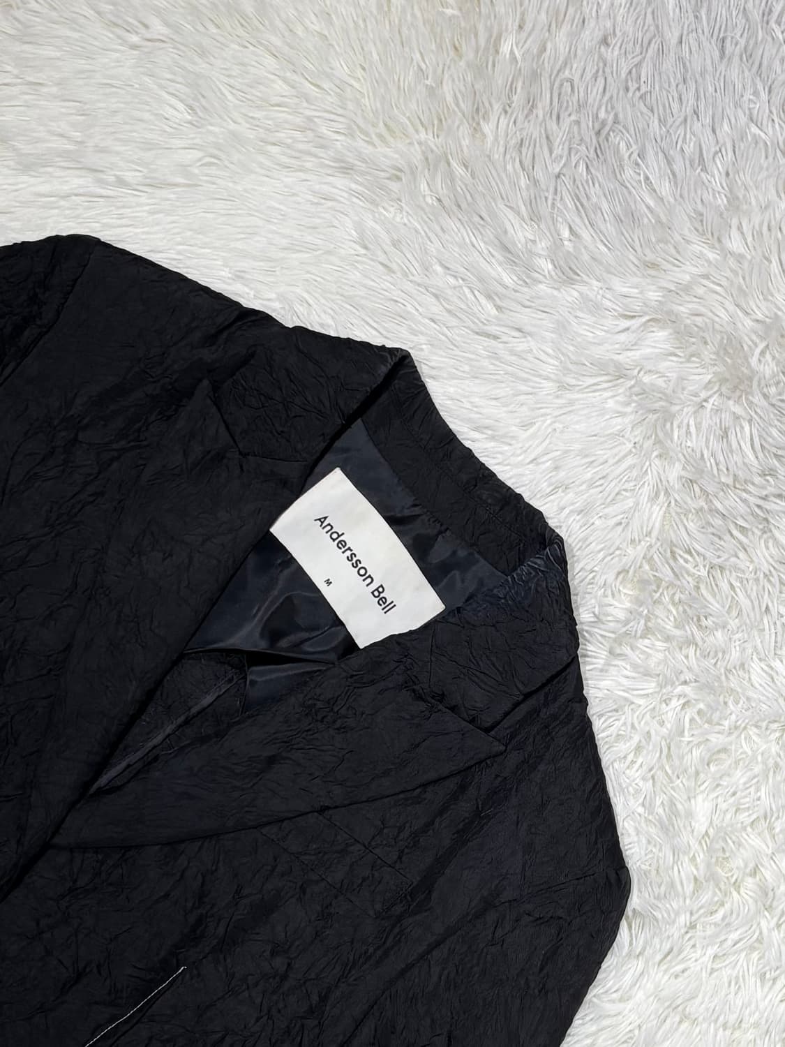 앤더슨벨 블랙 반팔 자켓 상품이미지4