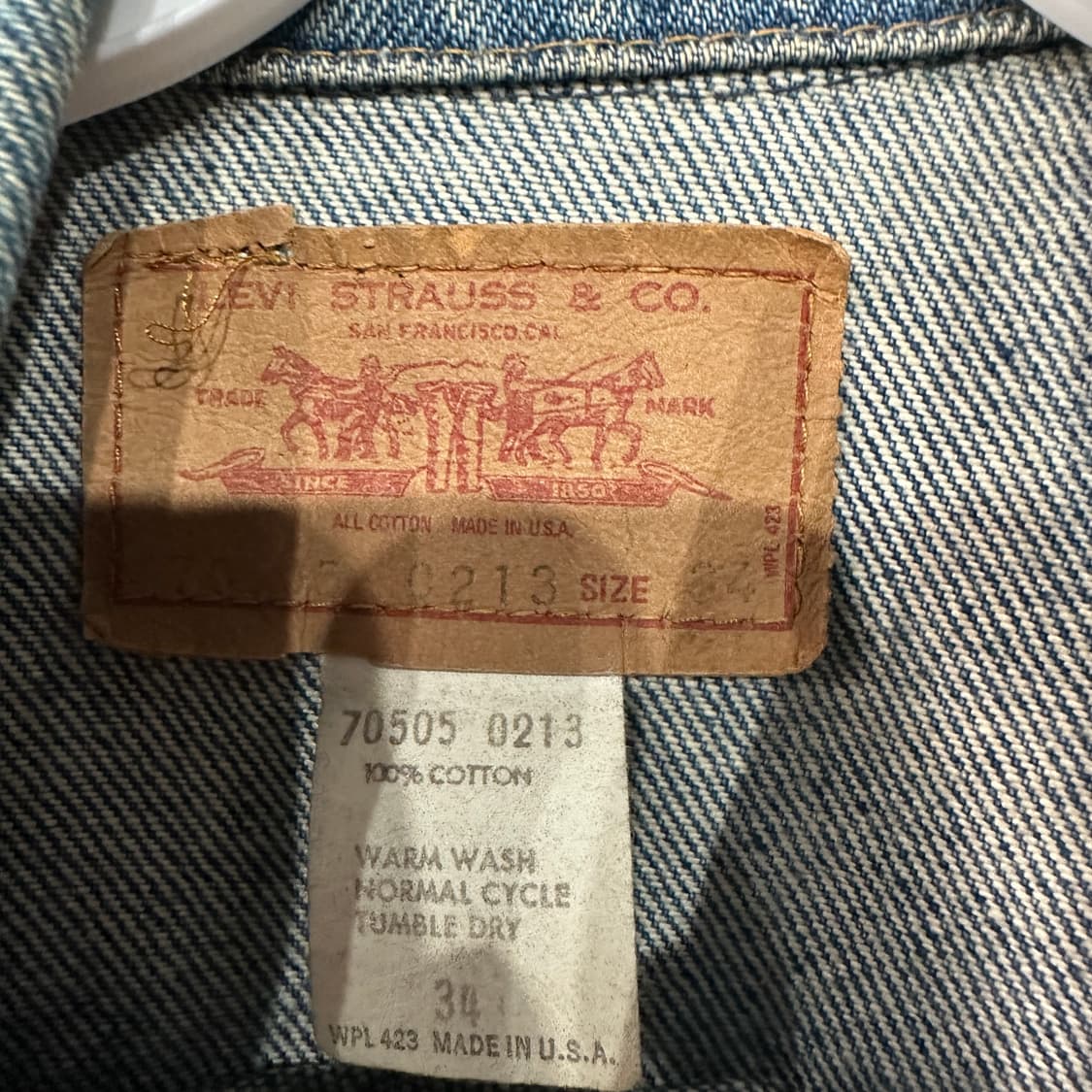 리바이스USA 70505 데님 청자켓 34 상품이미지4