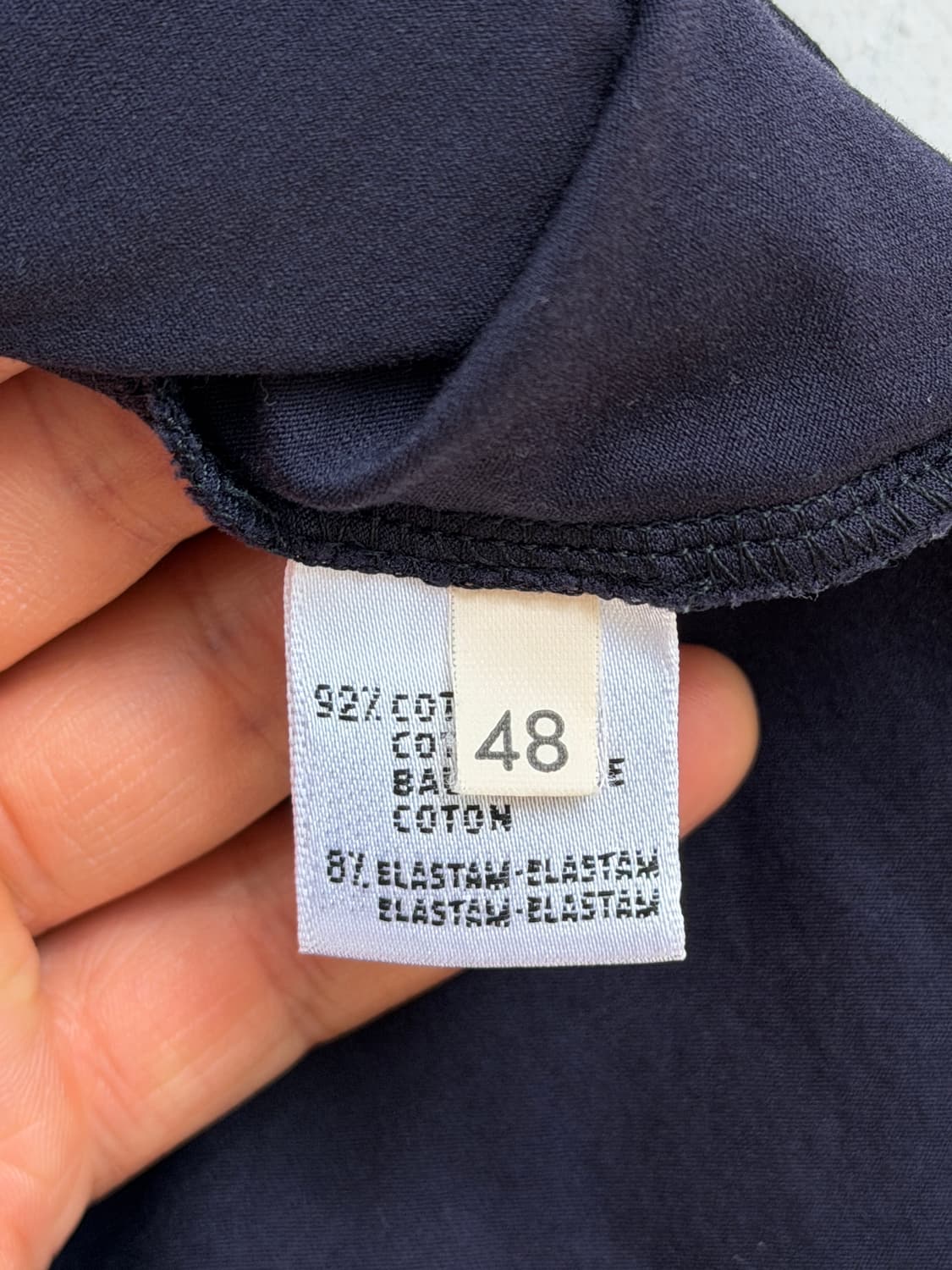 Cruciani 크루치아니 네이비 카라 반팔티 48 상품이미지5