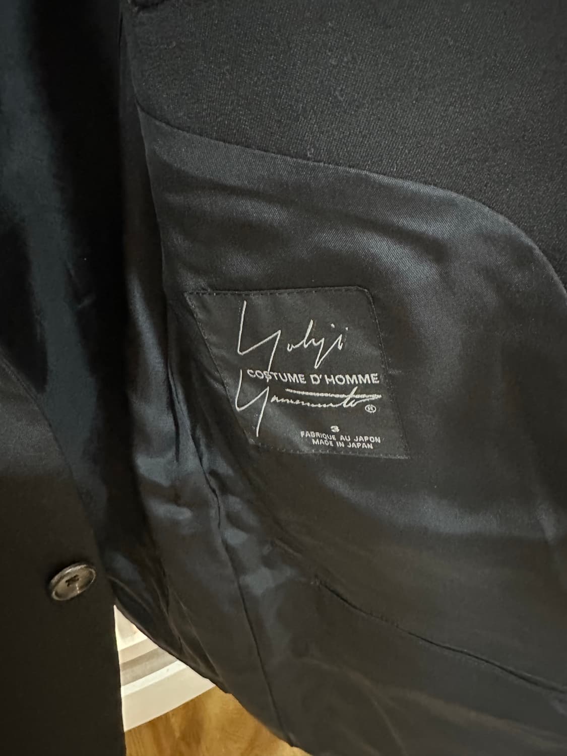 요지 야마모토 린넨 수트 자켓 사이즈 2 바지 3 상품이미지3