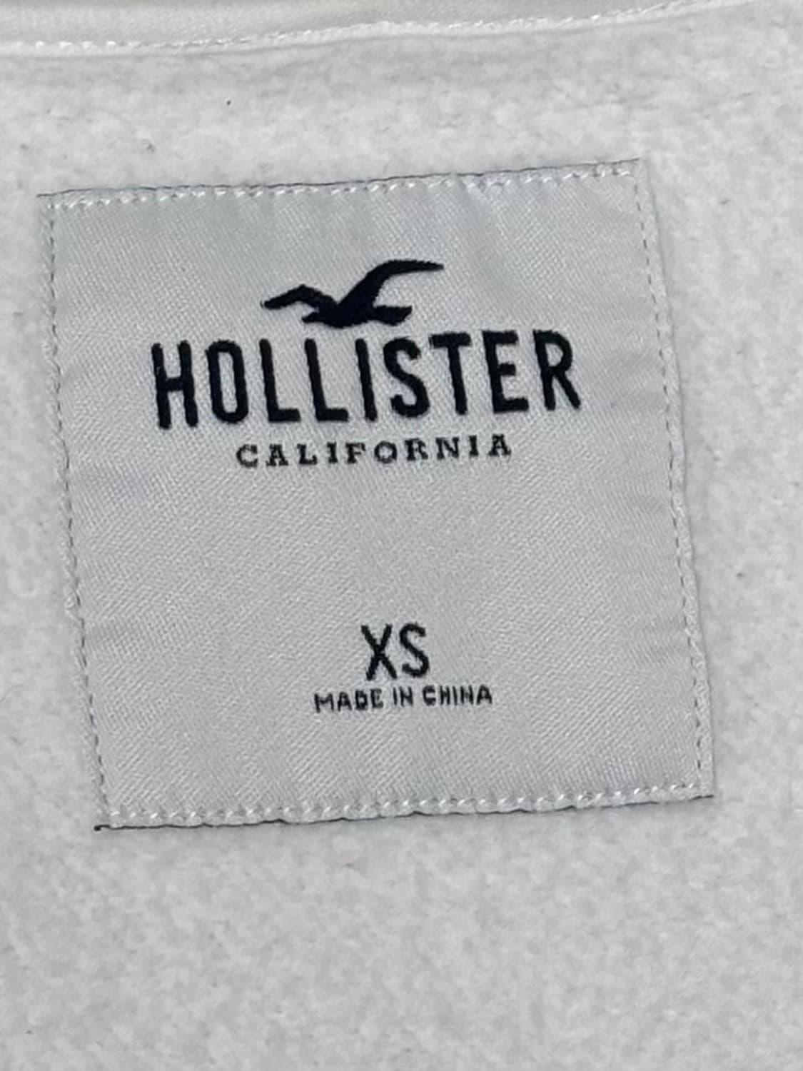 홀리스터 사이드로고 화이트 후드집업 상품이미지6