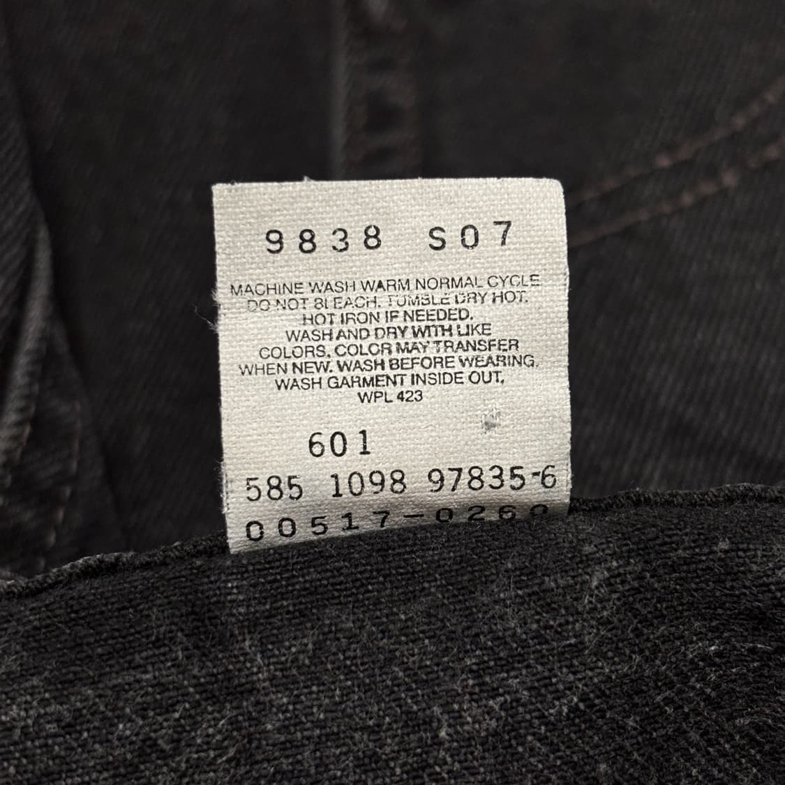 90s 빈티지 리바이스 517 블랙 허리43.5cm 상품이미지9