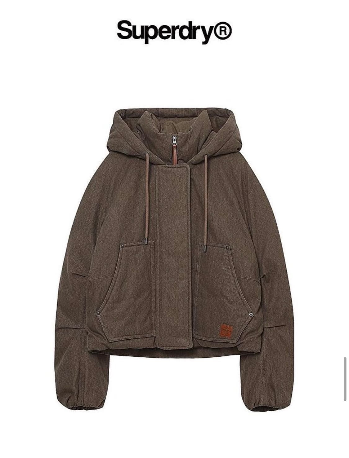 새상품) 슈퍼드라이 (아일릿 이로하 착용) 패딩 후드 자켓 상품이미지6