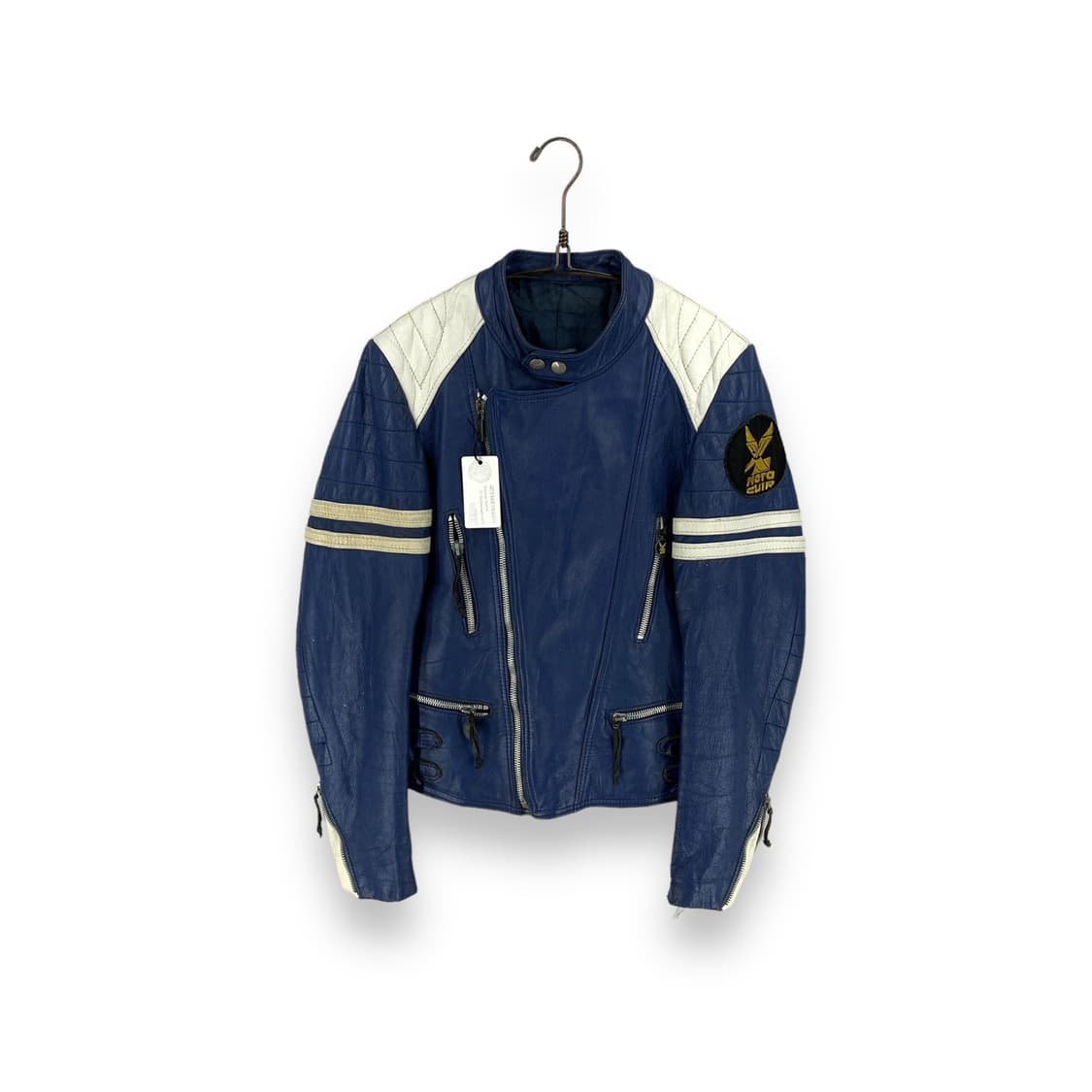 MOTO CUIR 패치로고 빈티지 레이싱자켓 상품이미지1