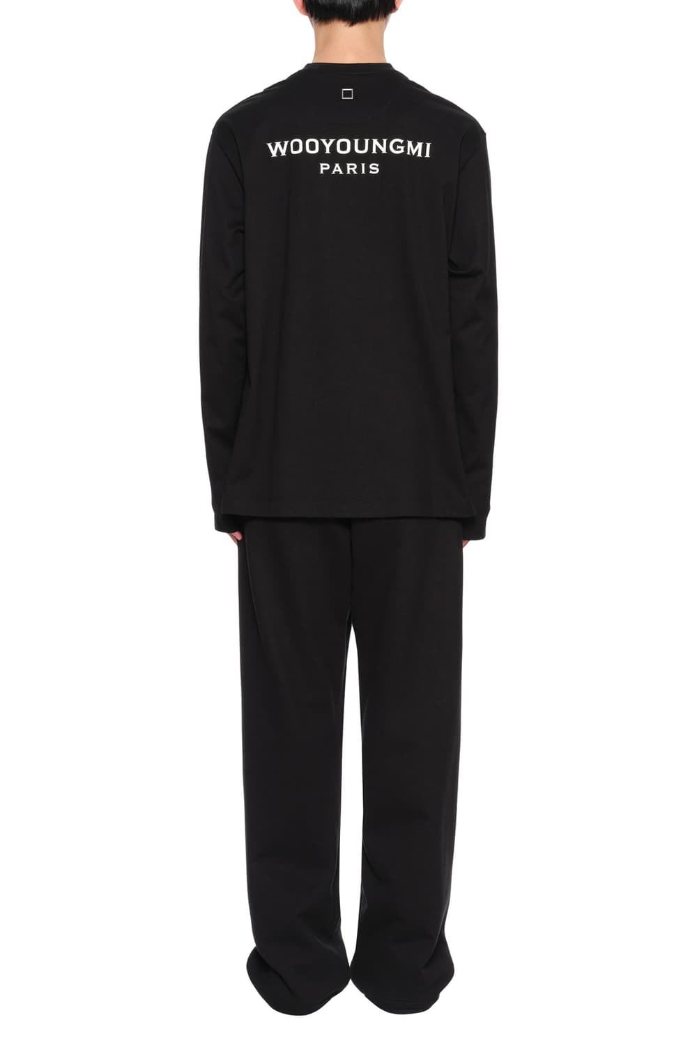 우영미 블랙 백로고 롱슬리브 티셔츠 상품이미지5