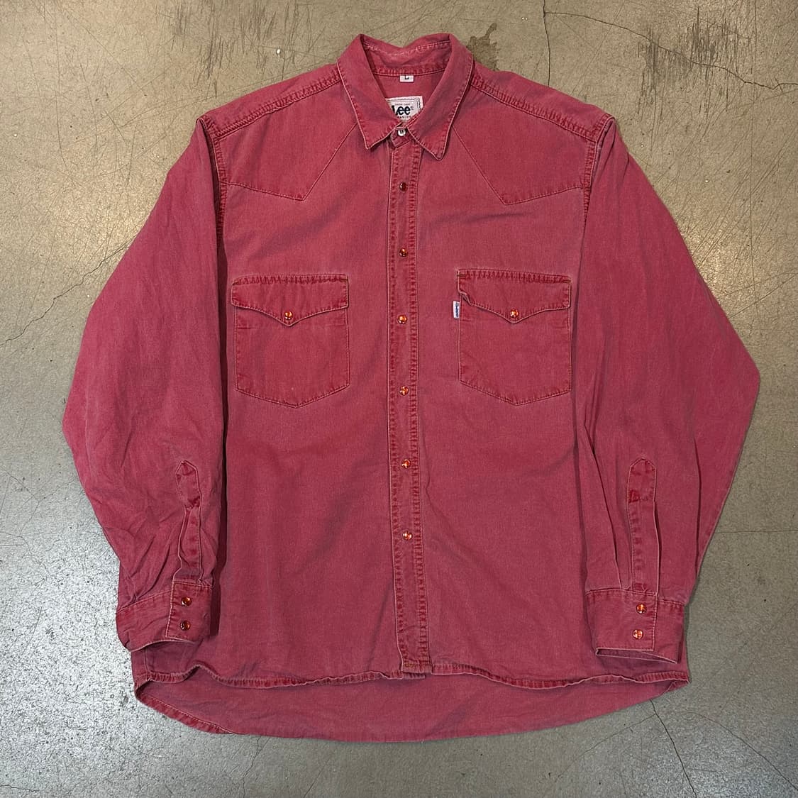 L LEE 빈티지 핑크 웨스턴 포켓 셔츠 상품이미지2
