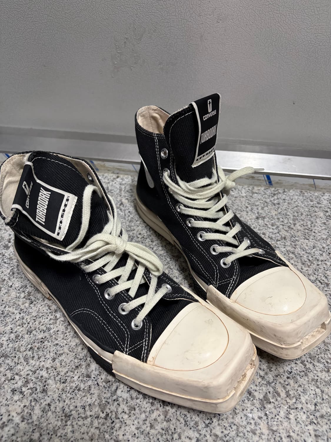 280 릭오웬스 다크쉐도우 커버스 터보다크 척70 하이 상품이미지1