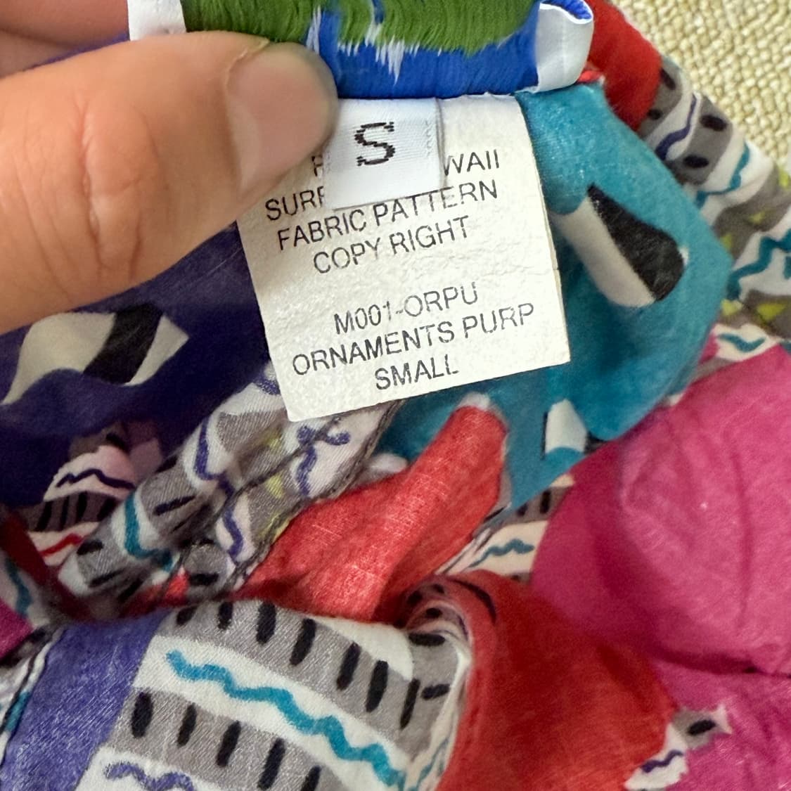 80S SURF LINE HAWAII 하와이안 플라워 패턴 반바지 (S) 상품이미지2