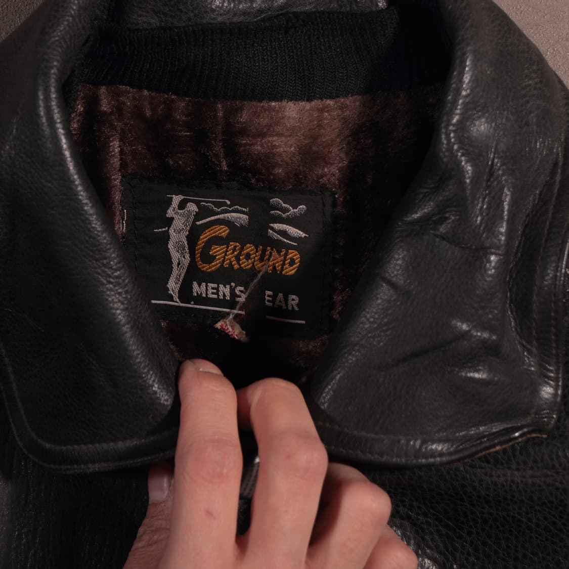 90s 빈티지 레더 카코트 가죽자켓 상품이미지3