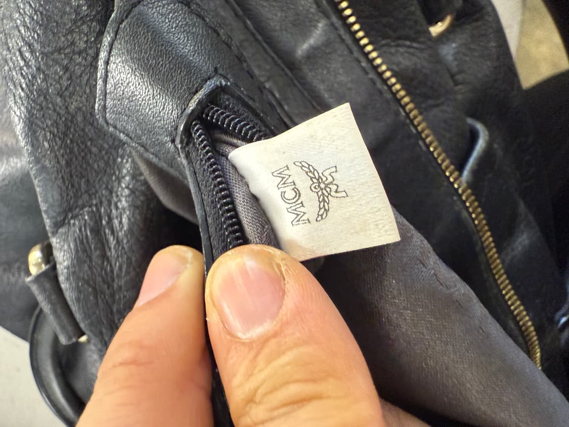 MCM 블랙 가죽 숄더백/토트백 상품이미지4