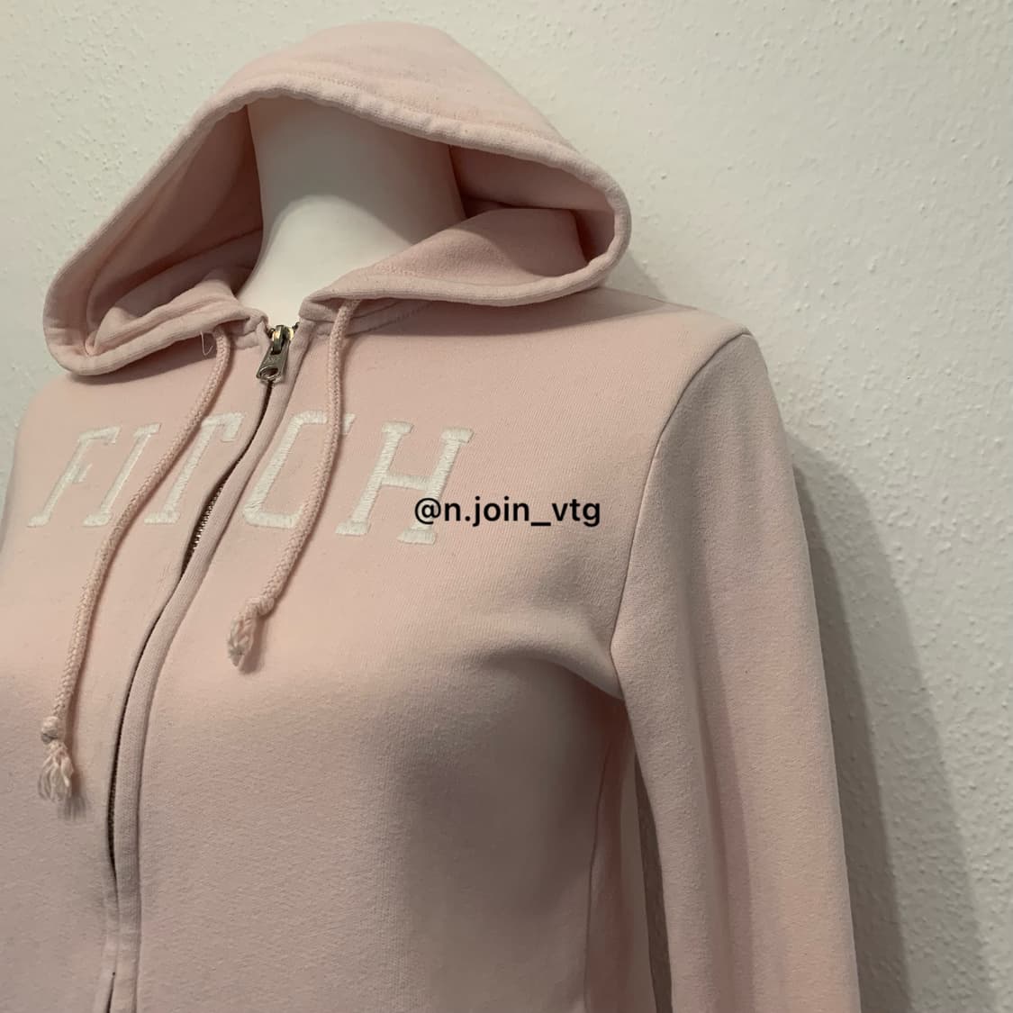 아베크롬비 딸기 피치 핑크 후드집업 상품이미지2