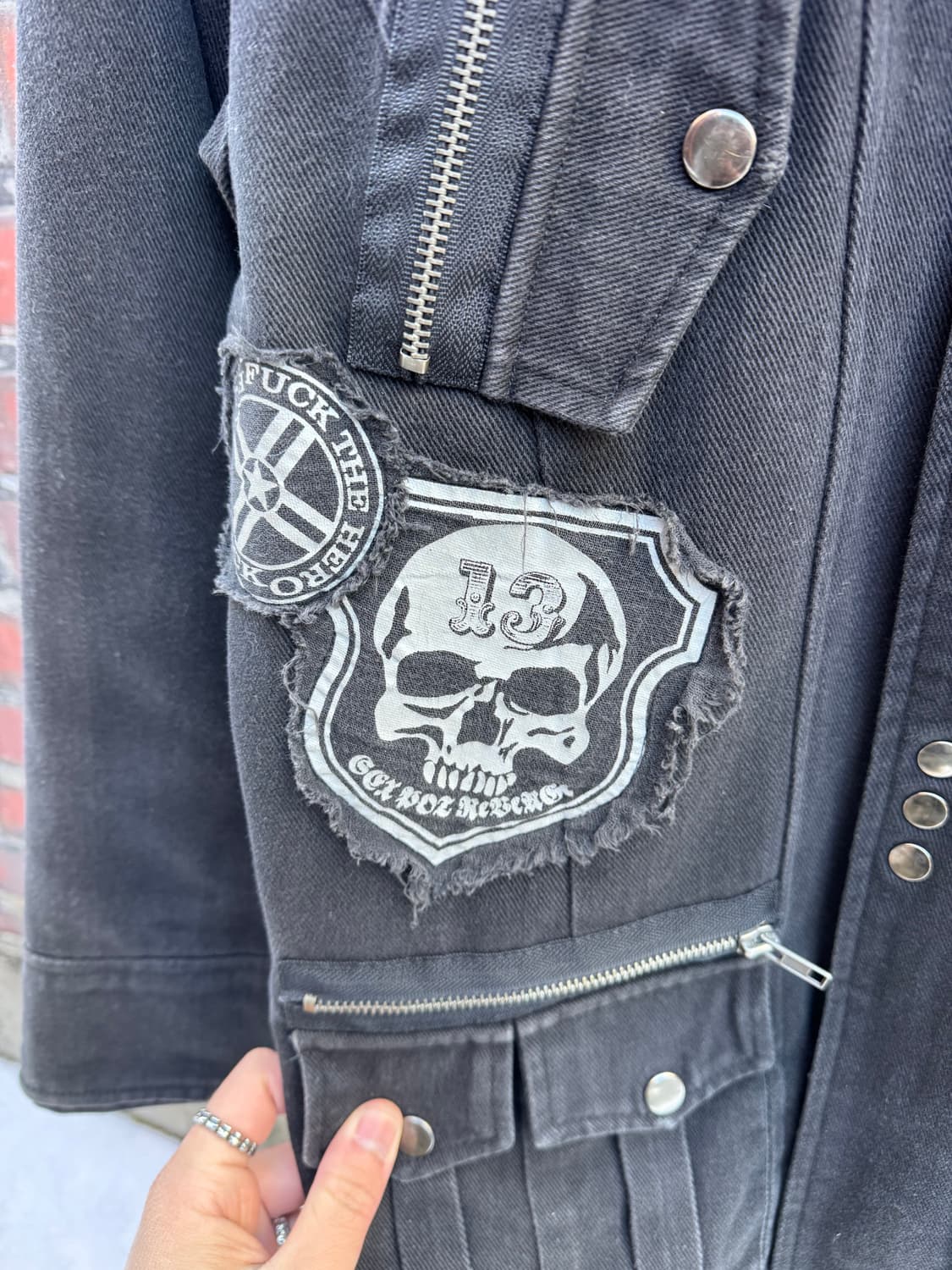 sexpot revenge 고딕 펑크 퍼 후드 자켓  상품이미지8