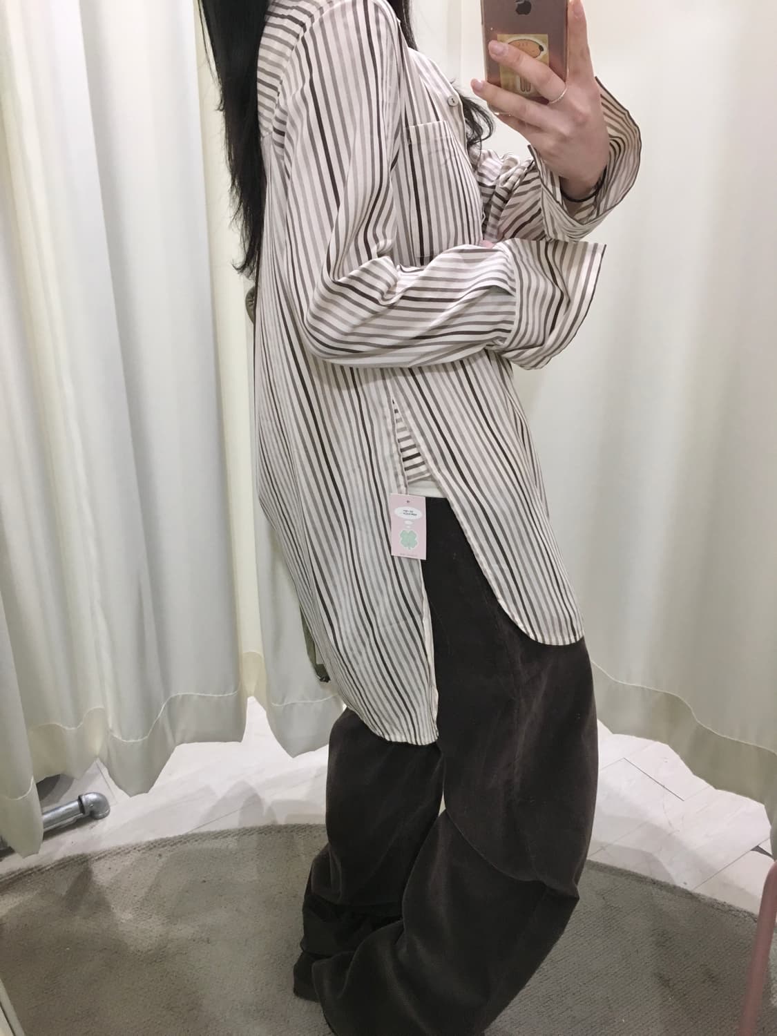 조르쥬레쉬 스트라이프 y2k 포멀 셔츠 상품이미지7