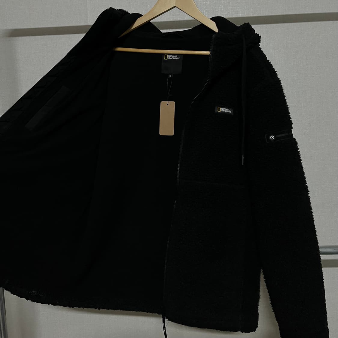 내셔널지오그래픽 블랙 후리스 집업 XL 상품이미지7