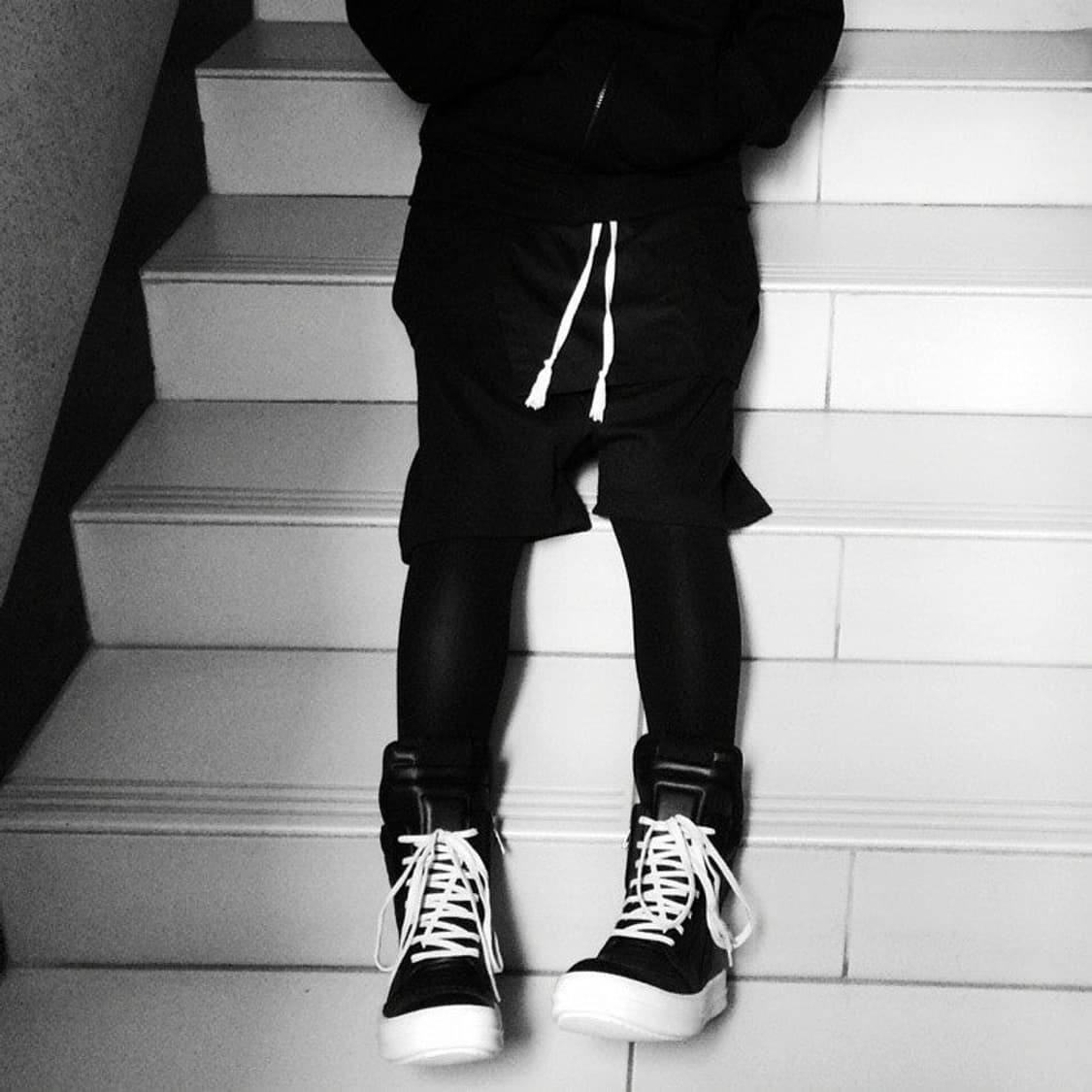 릭오웬스 16FW 지오바스켓 모노크롬 LPO 검검흰 상품이미지10