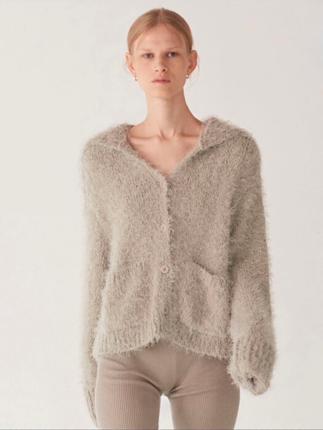 다이애그널 세일러 가디건 민트그레이 (상태 좋음) 상품이미지4