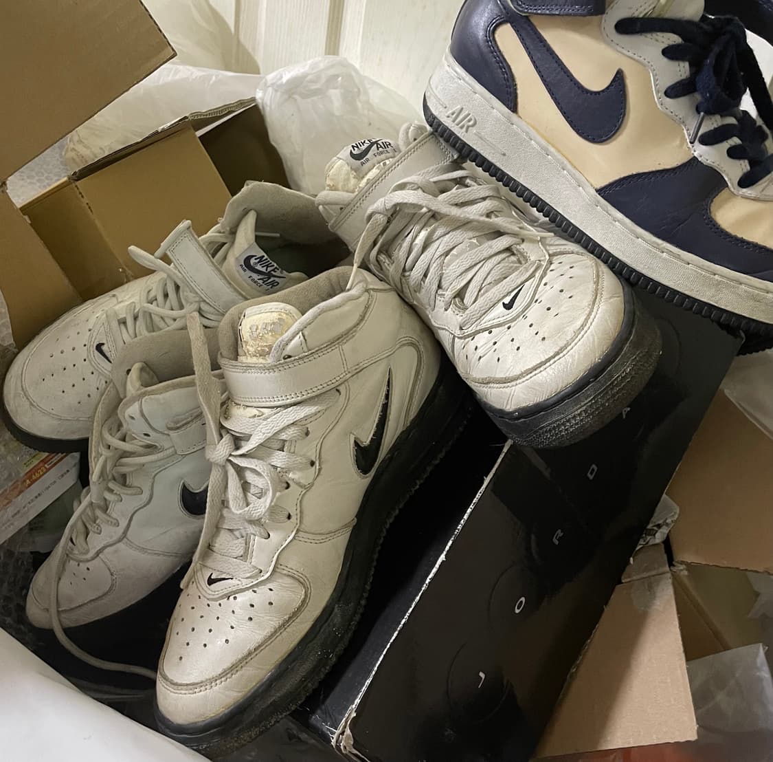 96년 나이키 에어포스1 미드 검정완창 265 상품이미지5