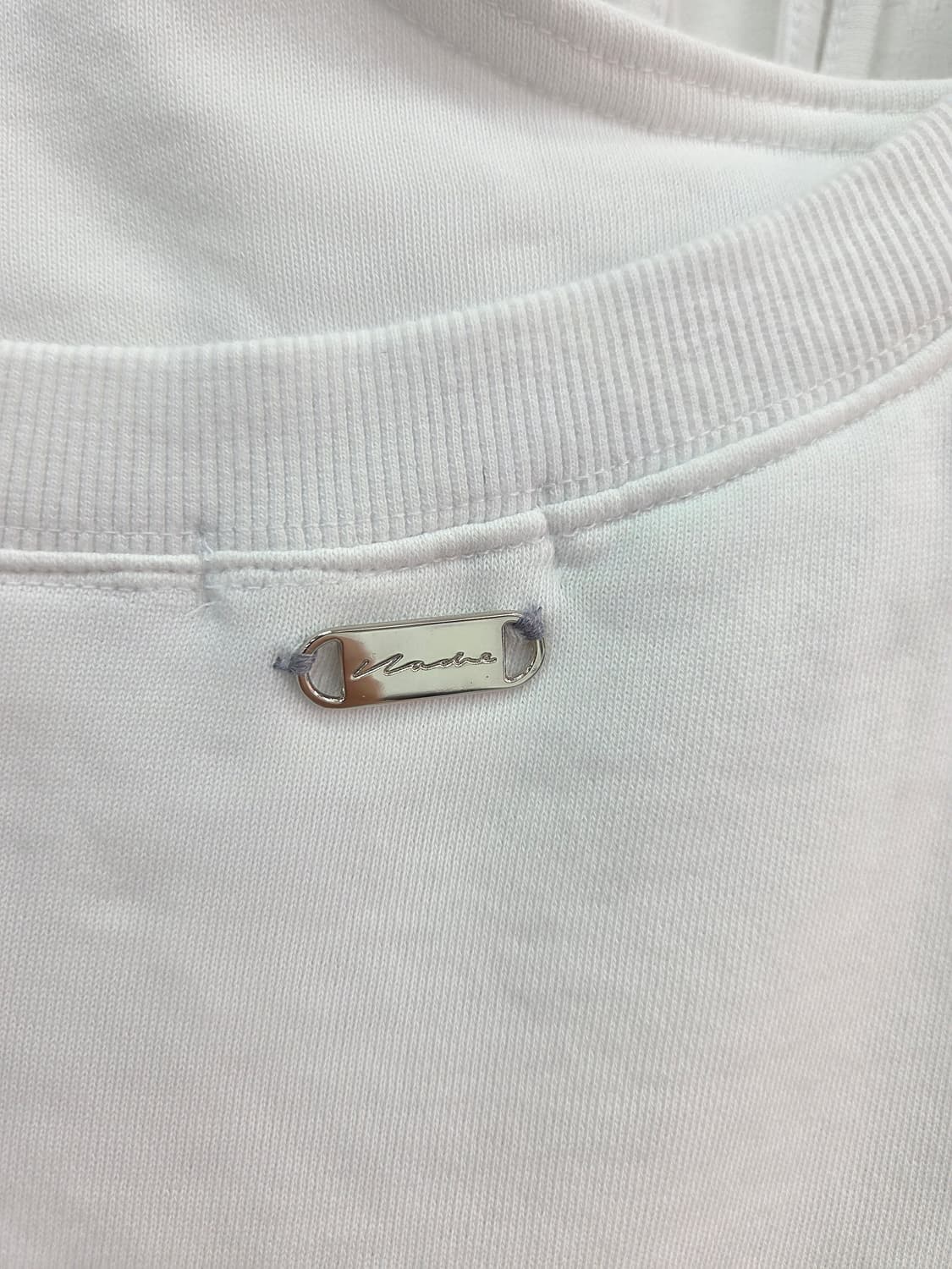 F 23SS 나체 슬릿 레이어드 맨투맨 화이트 상품이미지8