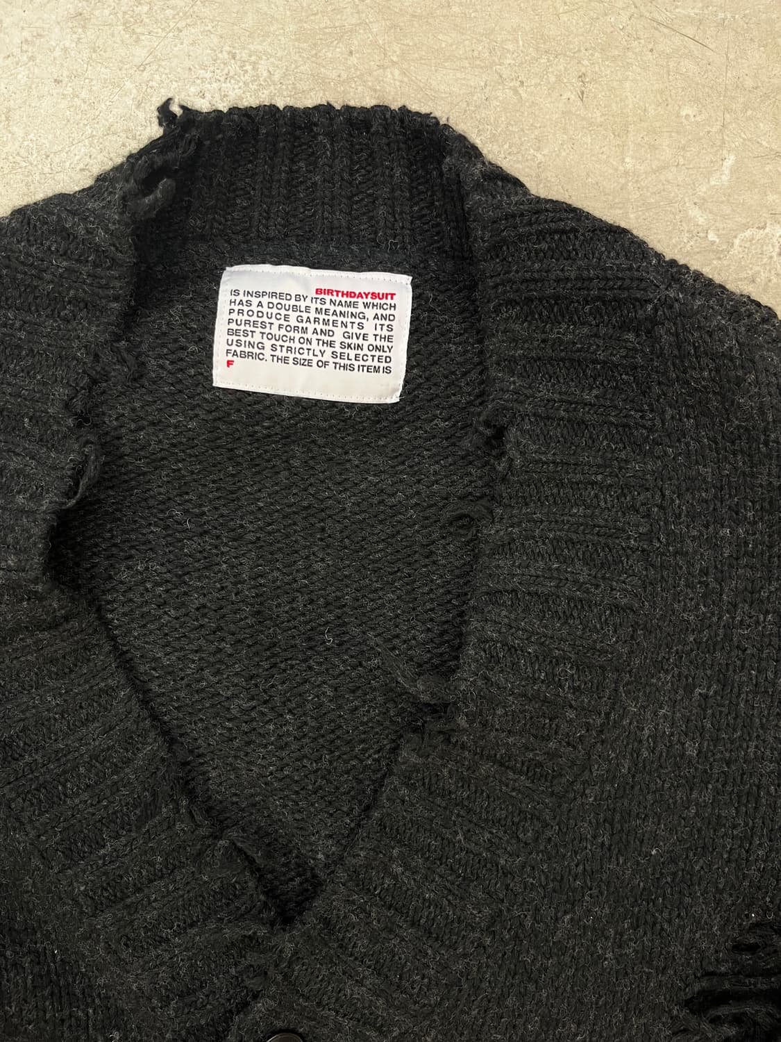 [L] 벌스데이수트 데미지 가디건 상품이미지2