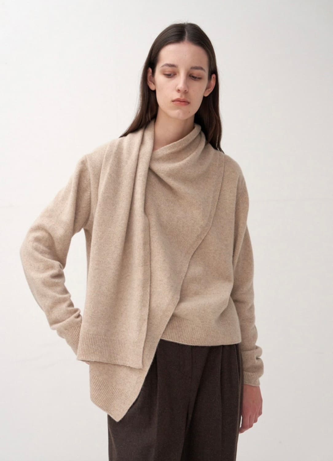 GBH 22WI TASMANIA MUFFLER KNIT Black 상품이미지3