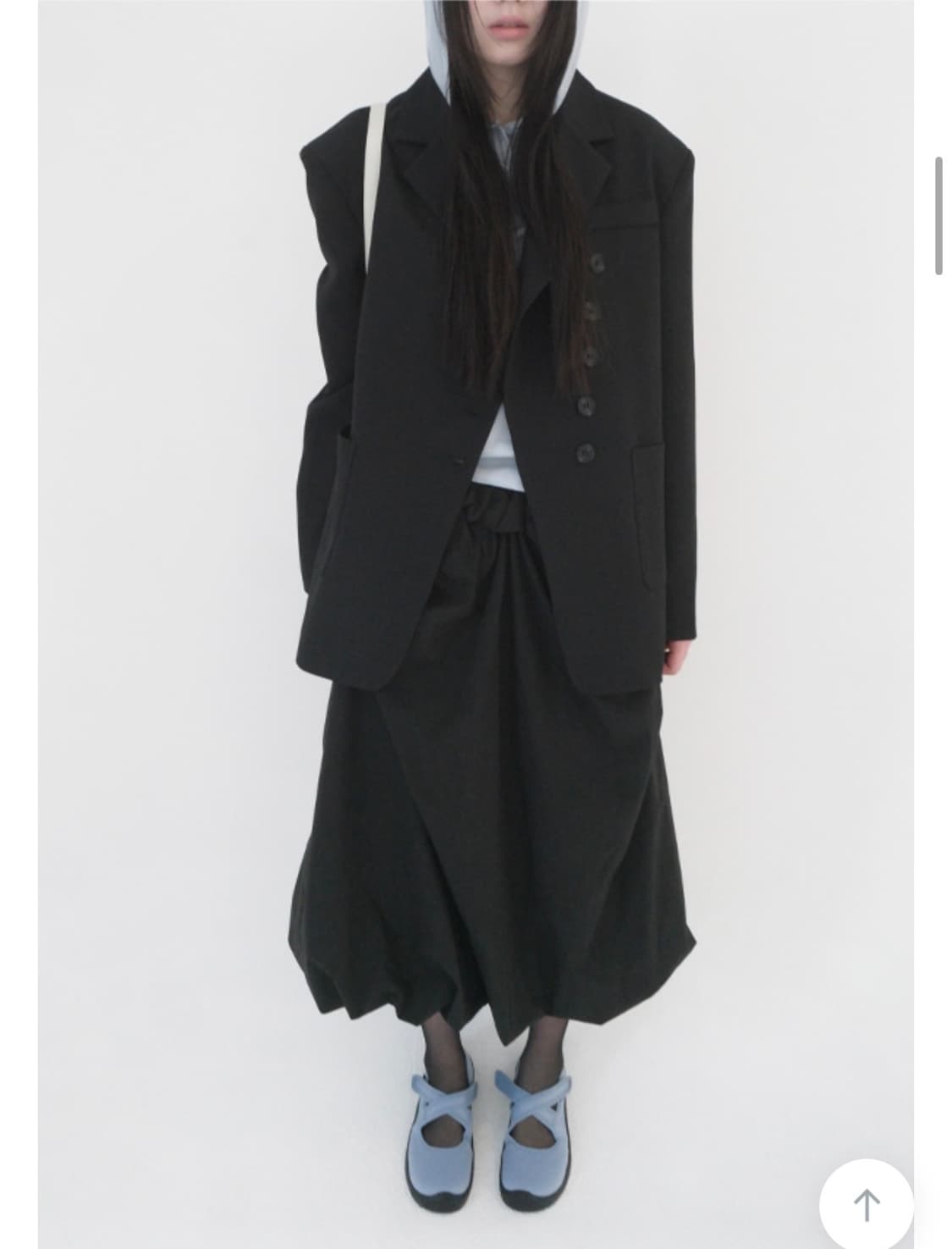 에프터먼데이 porter unbalance jacket (black) 상품이미지2