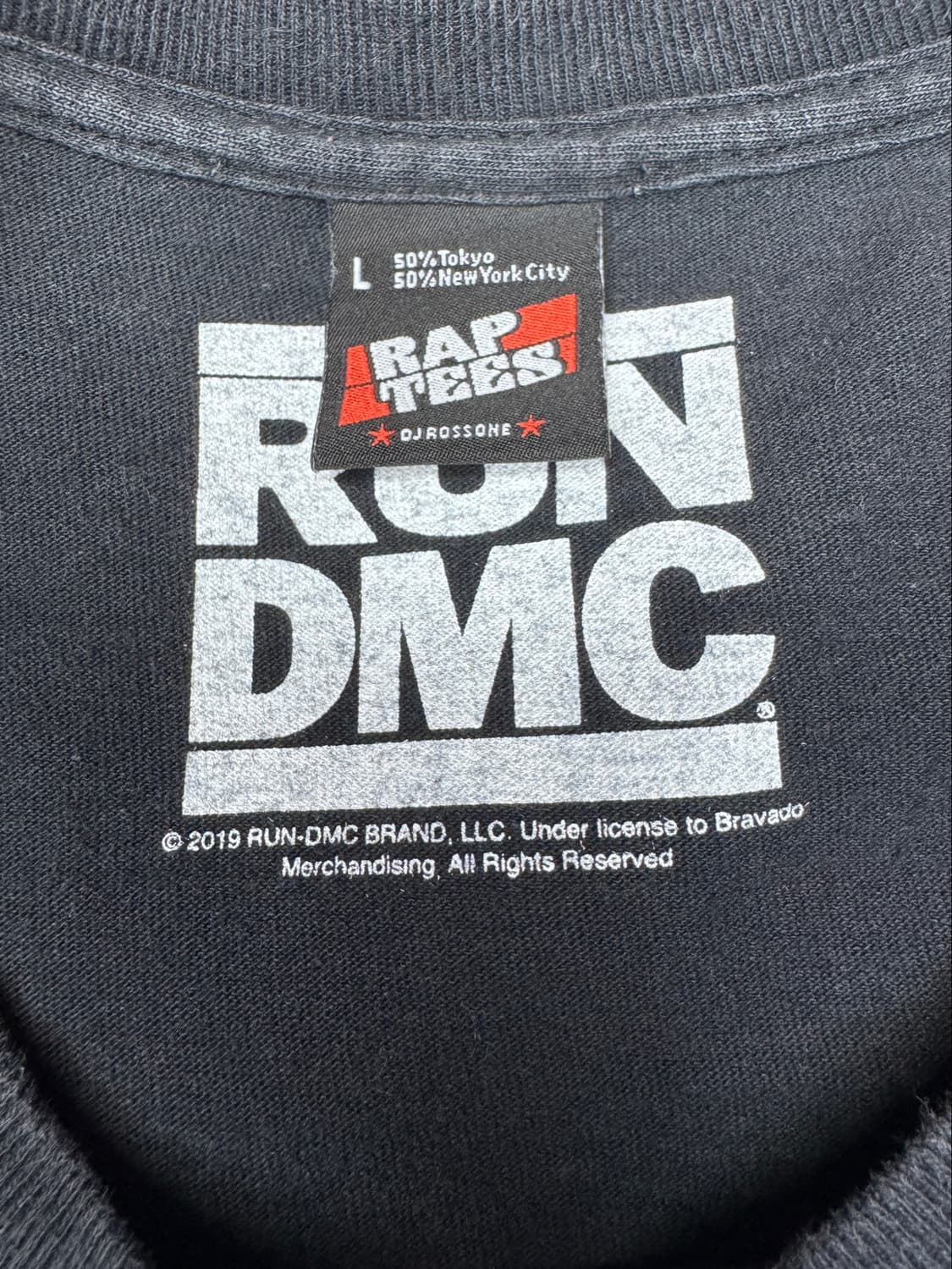 빈티지 랩티 RAP TEES RUN DMC x DJ ROSSONE L 상품이미지4