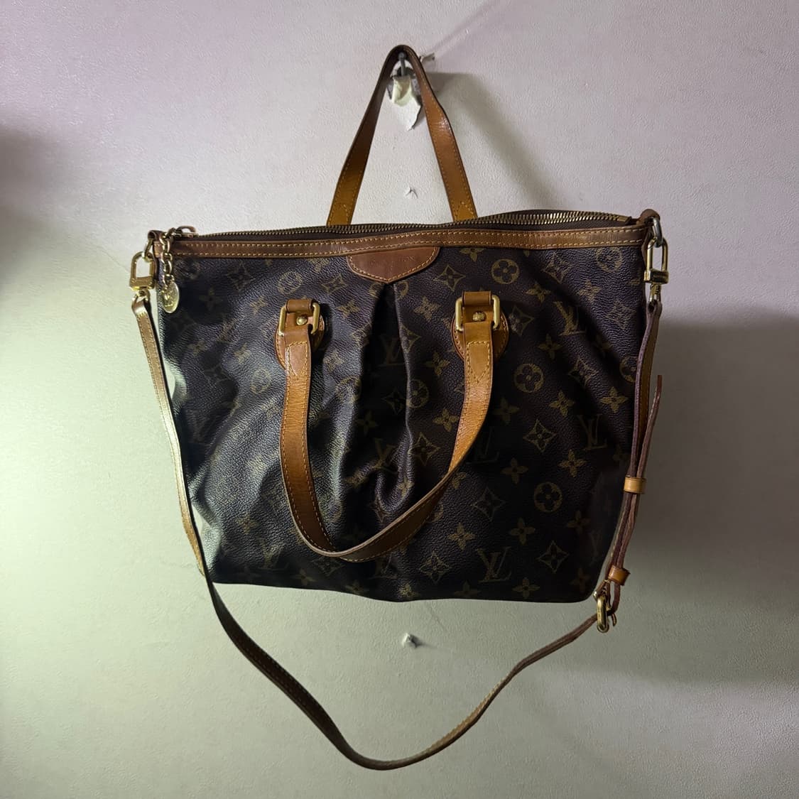 빈티지 루이비통 모노그램 팔레모 PM 토트&크로스백 상품이미지4