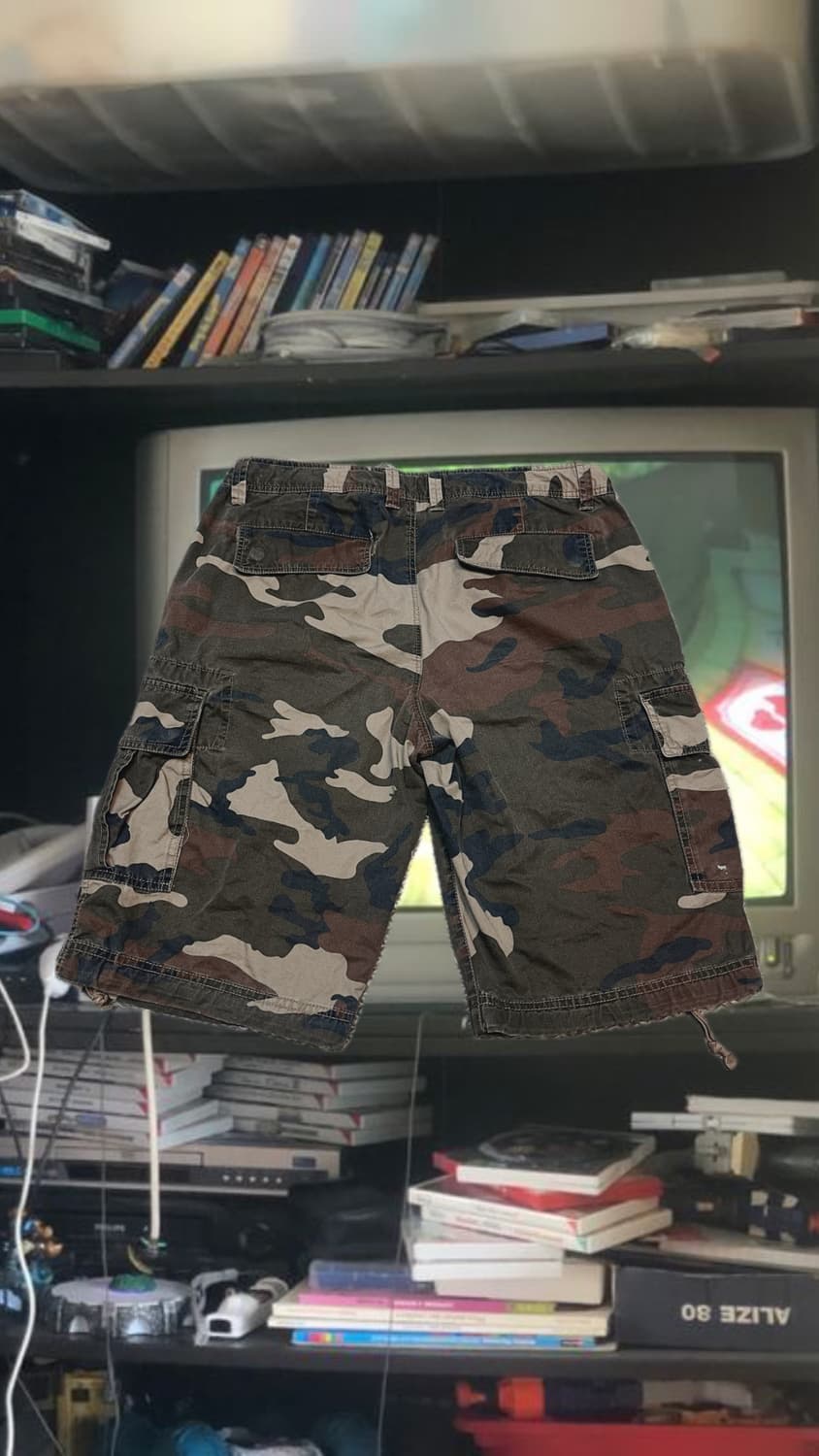 대대장!🍈빈티지 y2k 코디세트 카모 밀리터리 버뮤다 팬츠 그런지 셔츠 상품이미지3