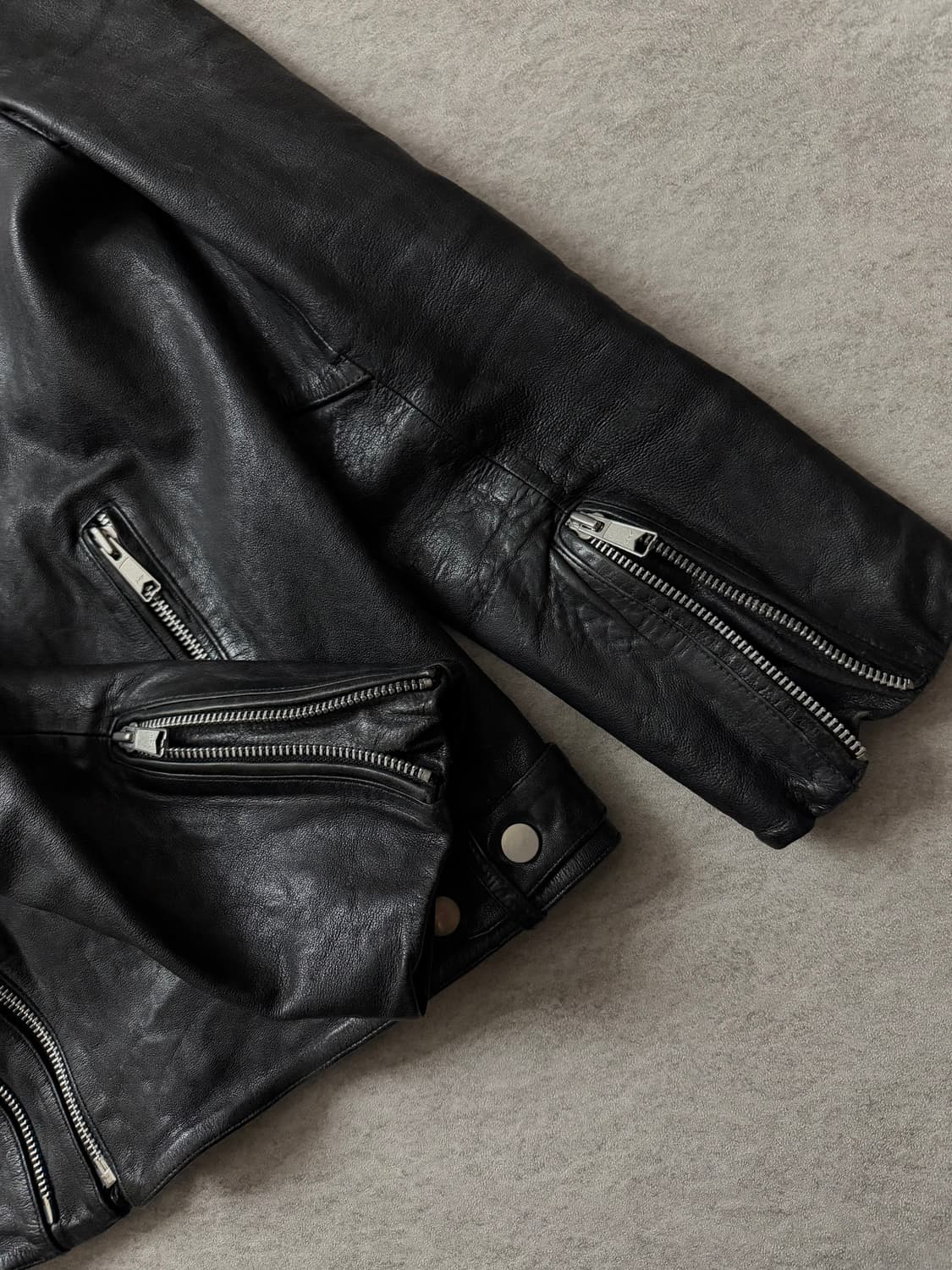 램스킨 멀티지퍼 더블라이더 자켓 상품이미지8