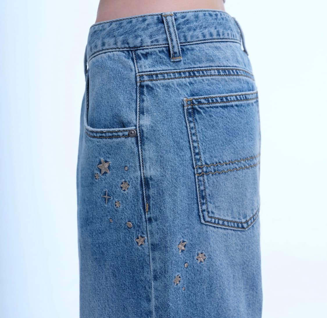 코이세이오 STARDUST DENIM PANTS BLUE 상품이미지3