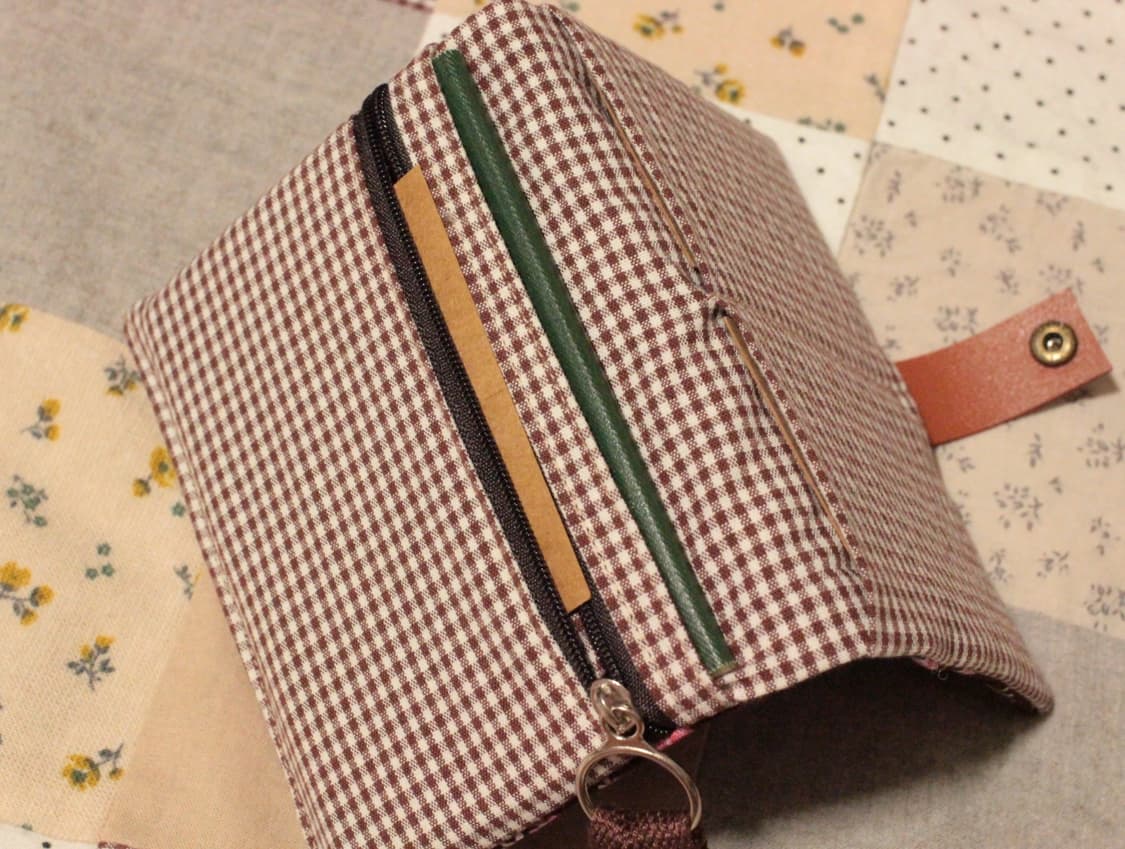 핸드메이드 브라운 지갑 상품이미지6