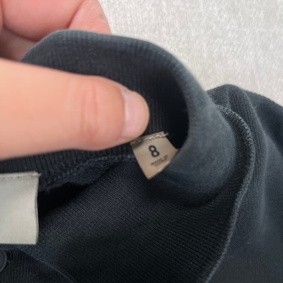 W 100 피오갓 에센셜 카라 크롭 맨투맨 상품이미지4