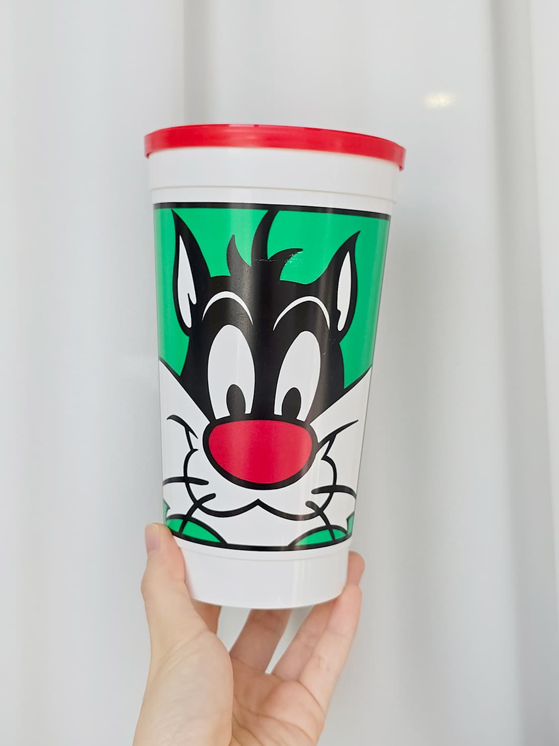 [Vintage] 1992 루니툰 실베스터 플라스틱 텀블러 상품이미지2