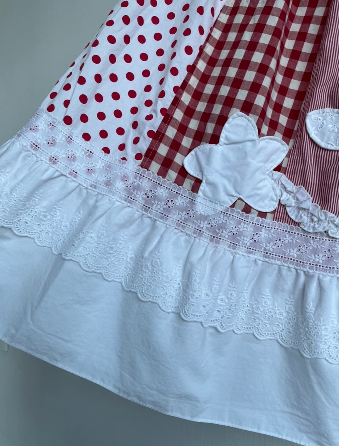 R.2 레드 자수 롱 스커트 상품이미지4