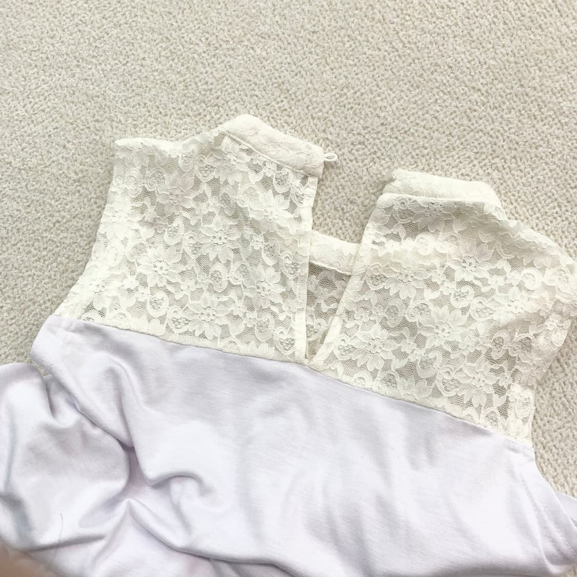 파스텔연보라 ♥ 레이스 슬림핏 나시 상품이미지2