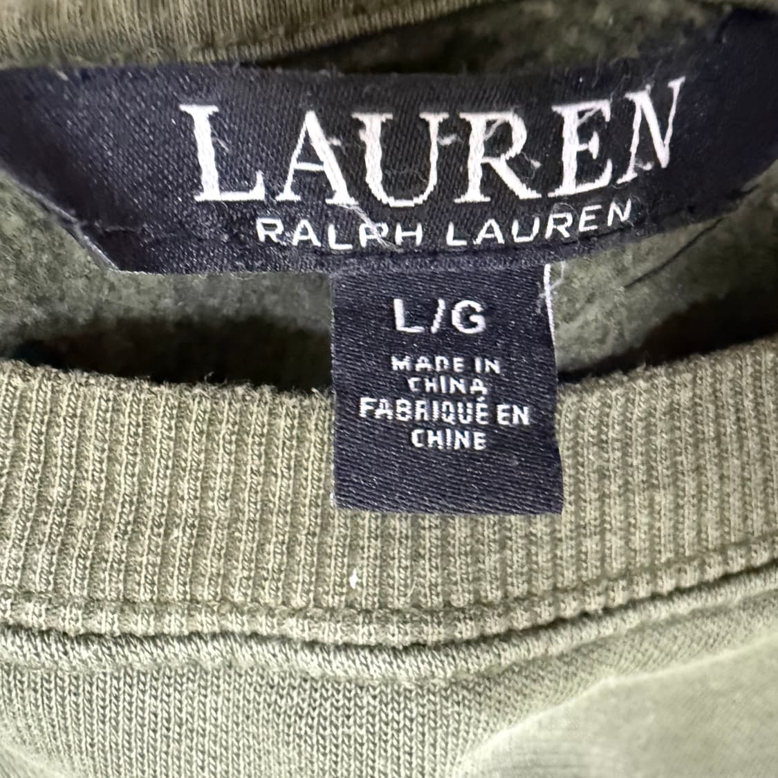 L 랄프로렌 카키 맨투맨 0324T 상품이미지3