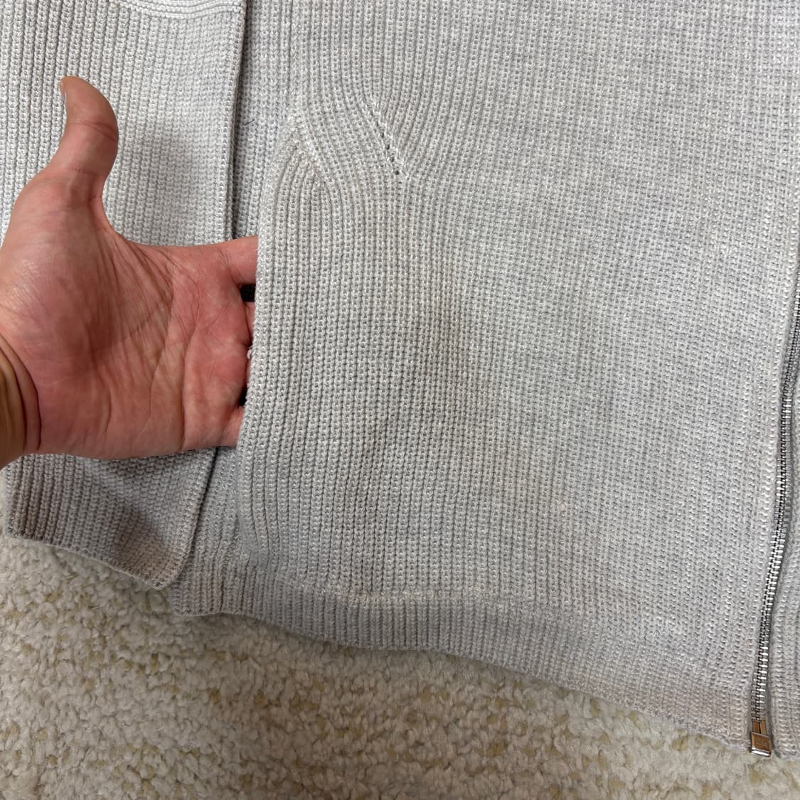 [L] A/X 알마니 익스체인지 니트 집업 자켓 상품이미지3