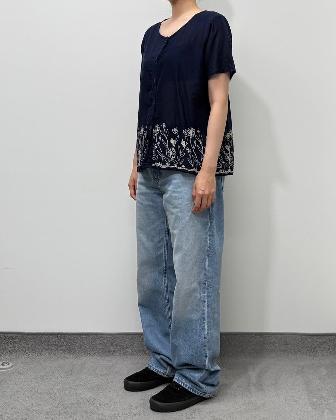 Sheer floral printed blouse 상품이미지10