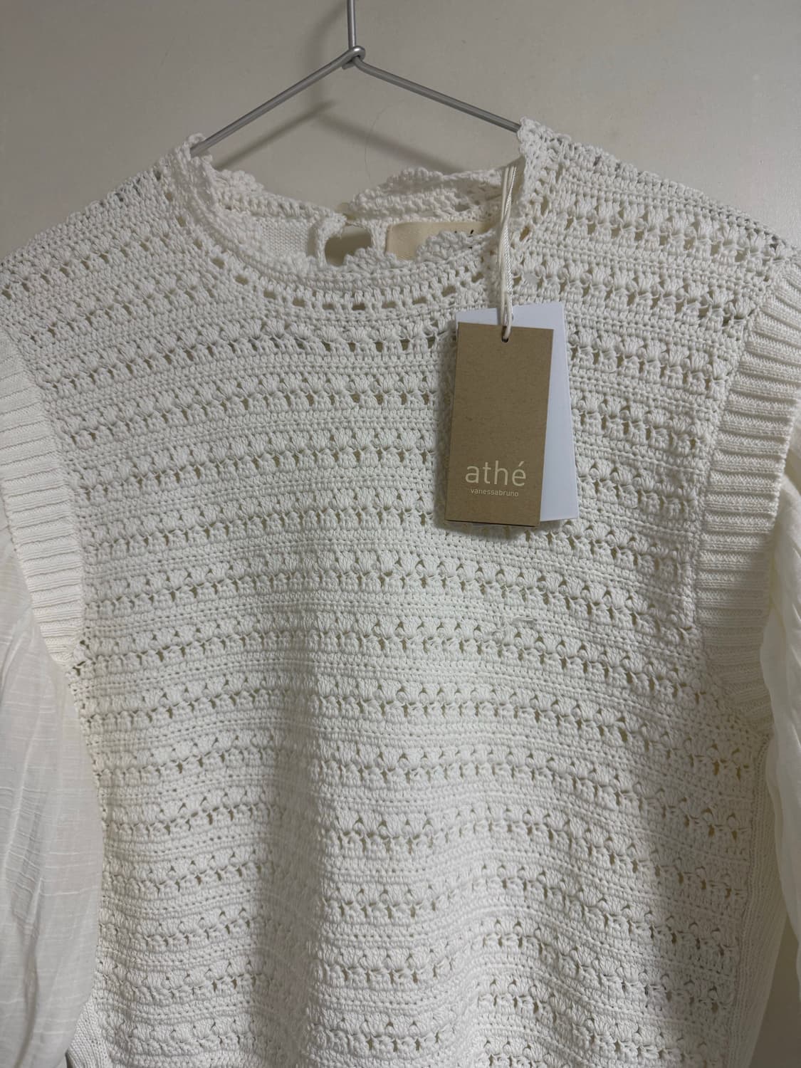 아떼 바네사브루노(Athe Vanessa Bruno) 크로셰 퍼프 슬리브 상품이미지6