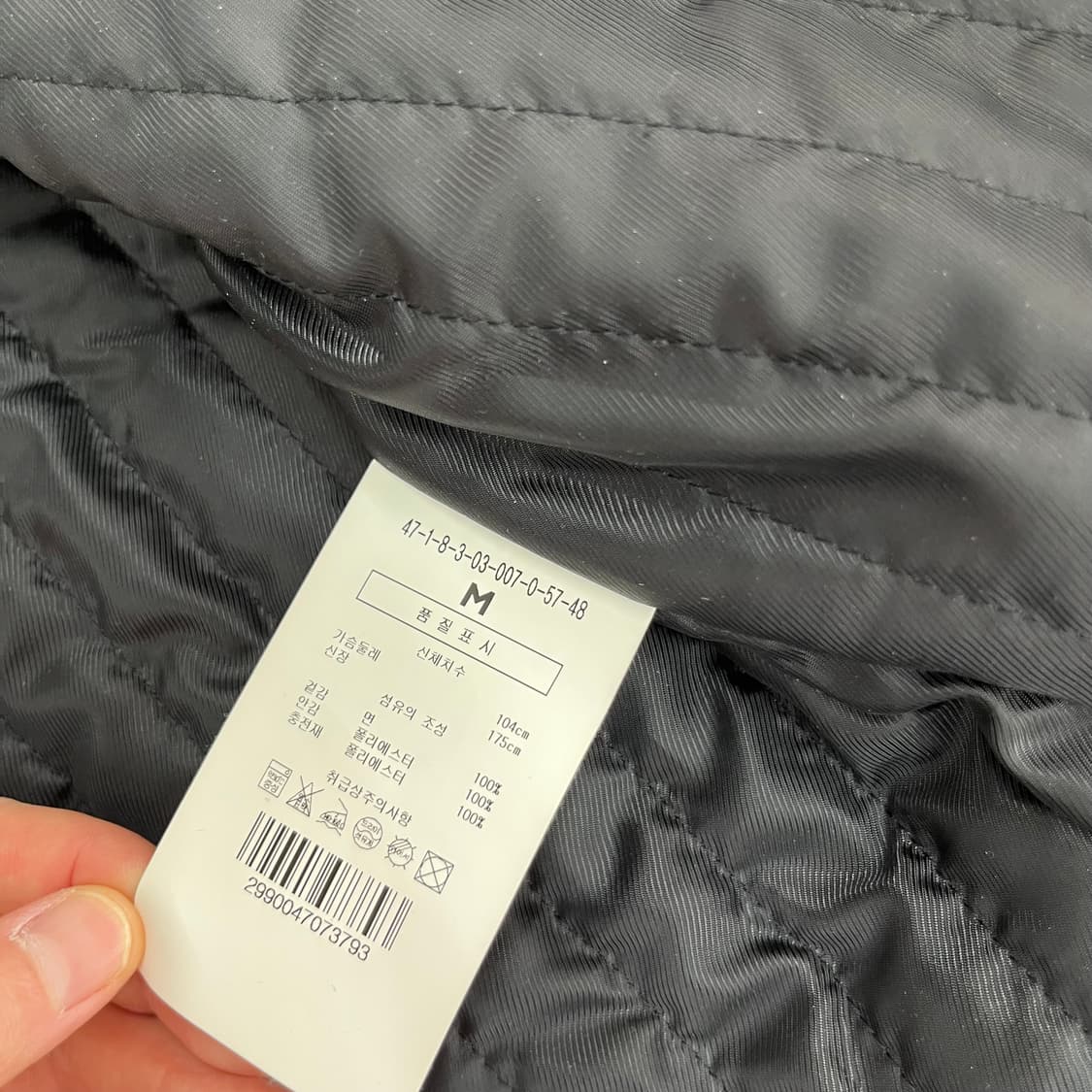 맨온더분 체크 울자켓 M 상품이미지7