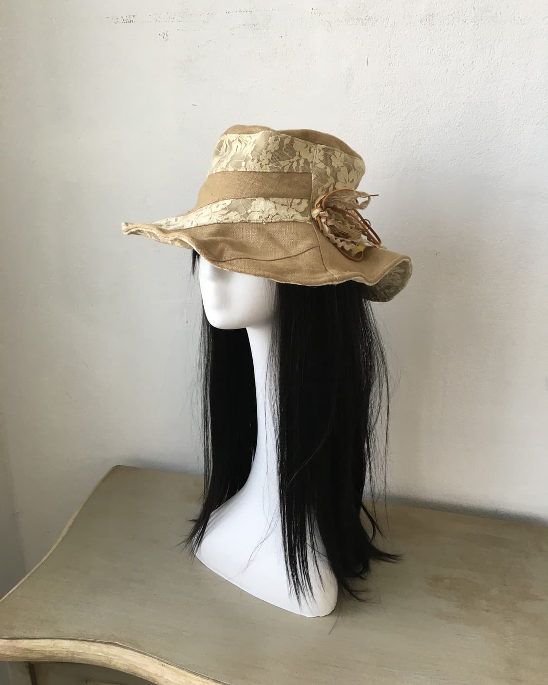 lace trimming hat 상품이미지1