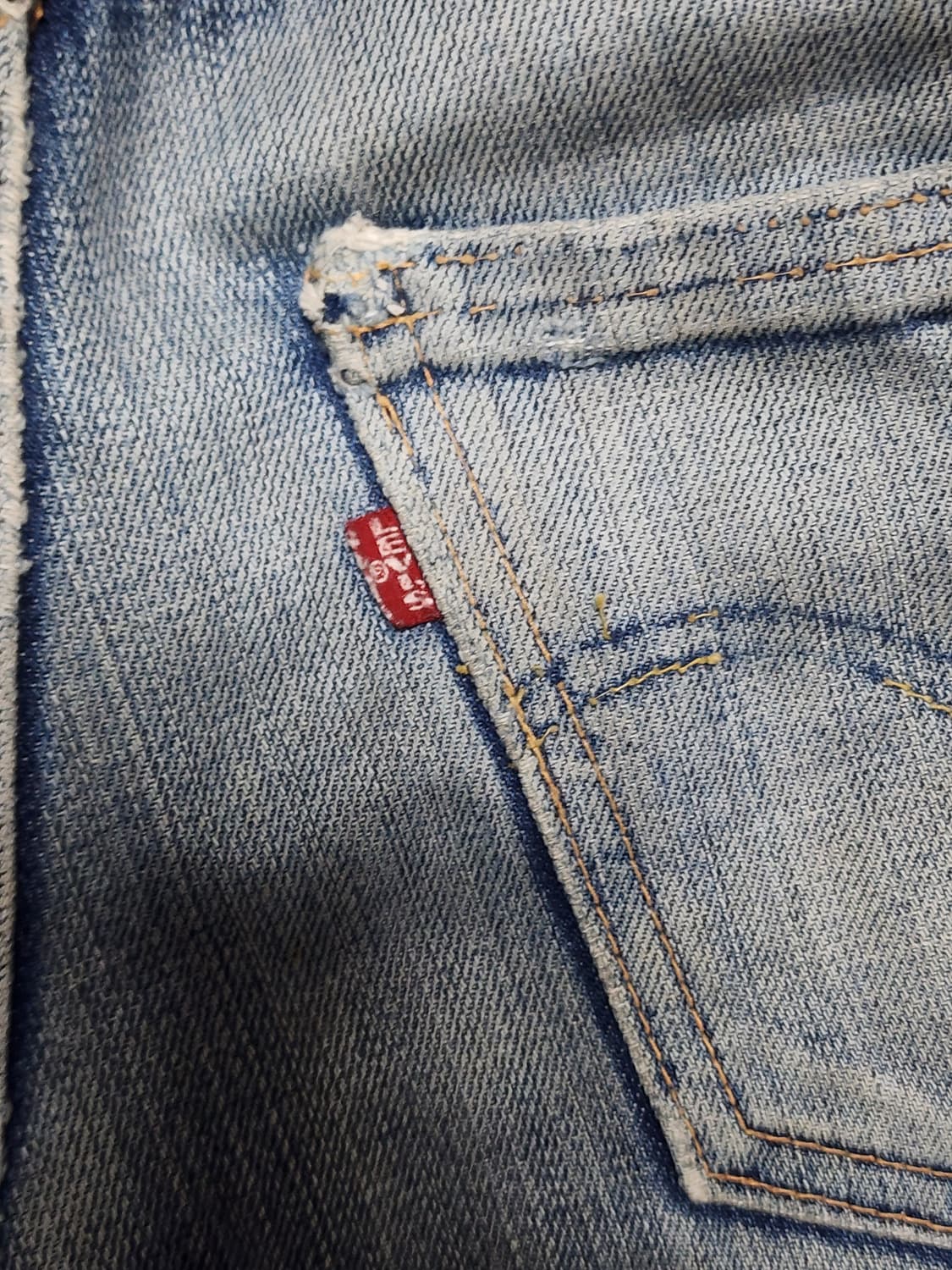 태국산 Levi's lot201 셀비지 데님 팬츠 상품이미지5