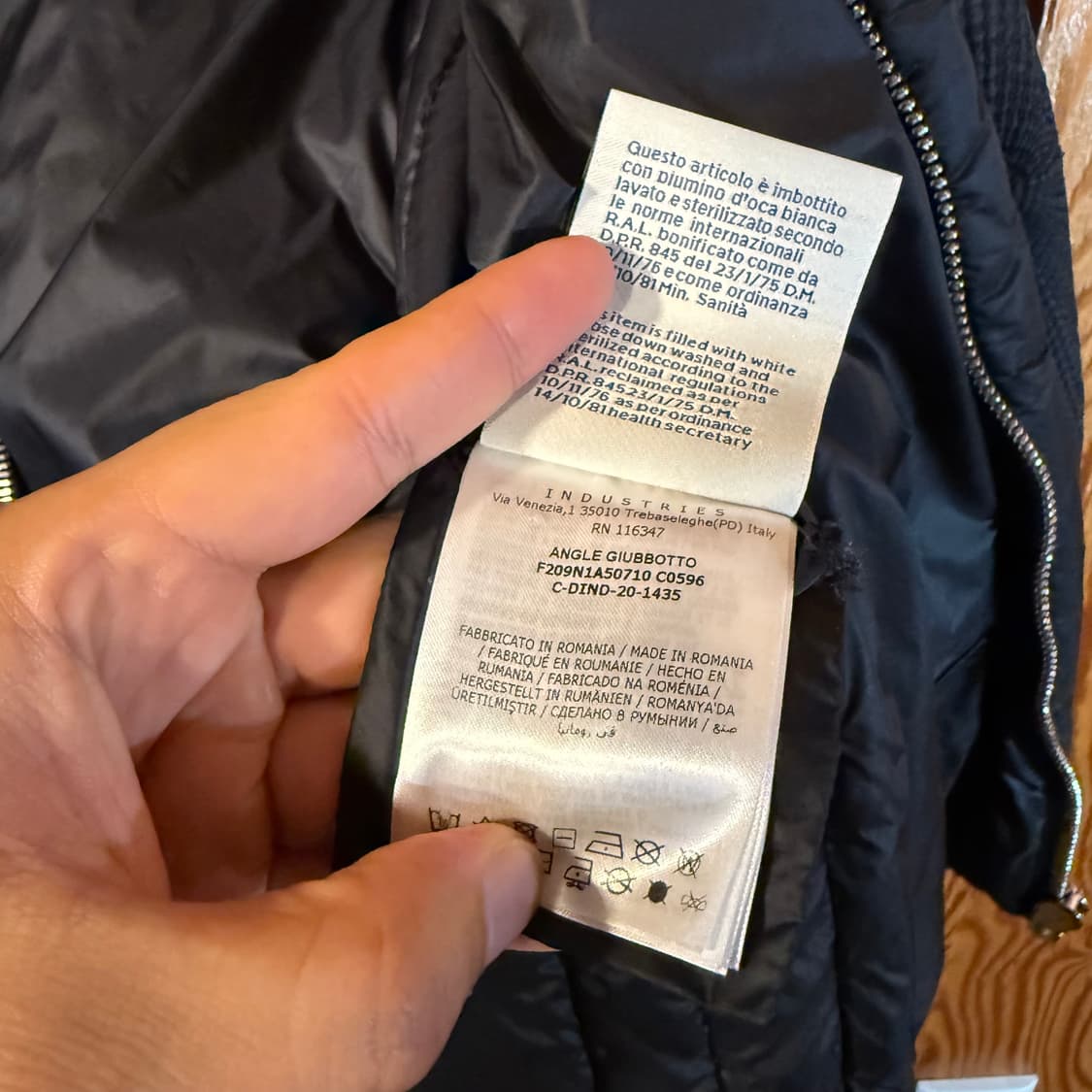 몽클레어 x 릭오웬스 콜라보 앵글(angle) 봄버 자켓  상품이미지7