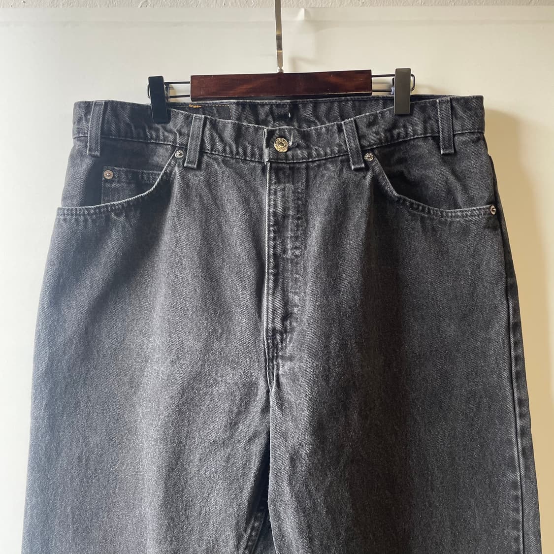 90s 리바이스550 흑청 데님팬츠 상품이미지2