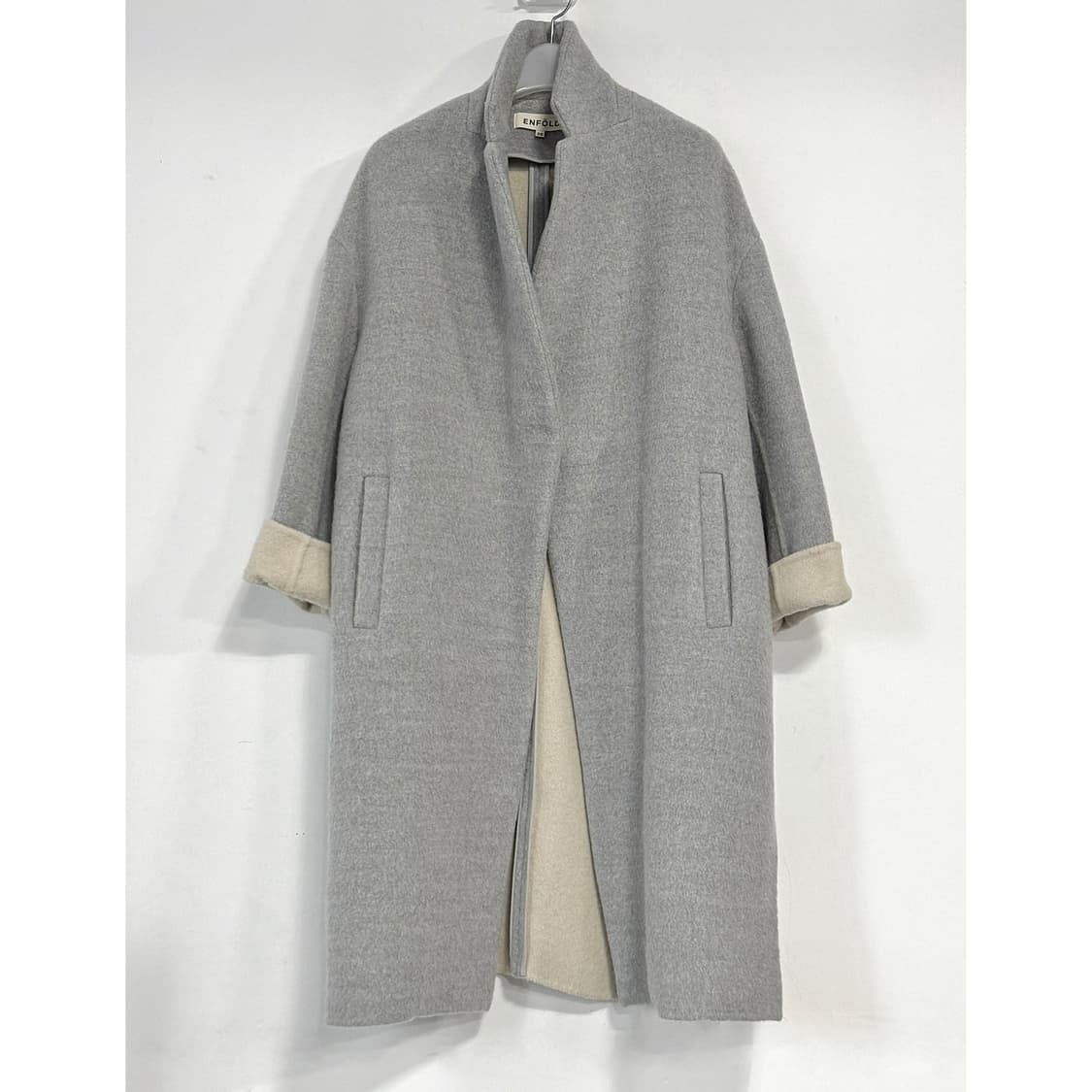엔폴드 ENFOLD 울 슬릿 롱 코트 상품이미지2