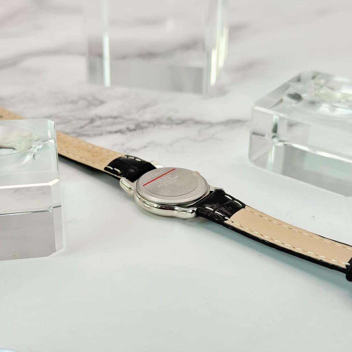 80s90s 빈티지 세이코 루센트 블루 샌드 다이얼 콤비 워치 상품이미지8