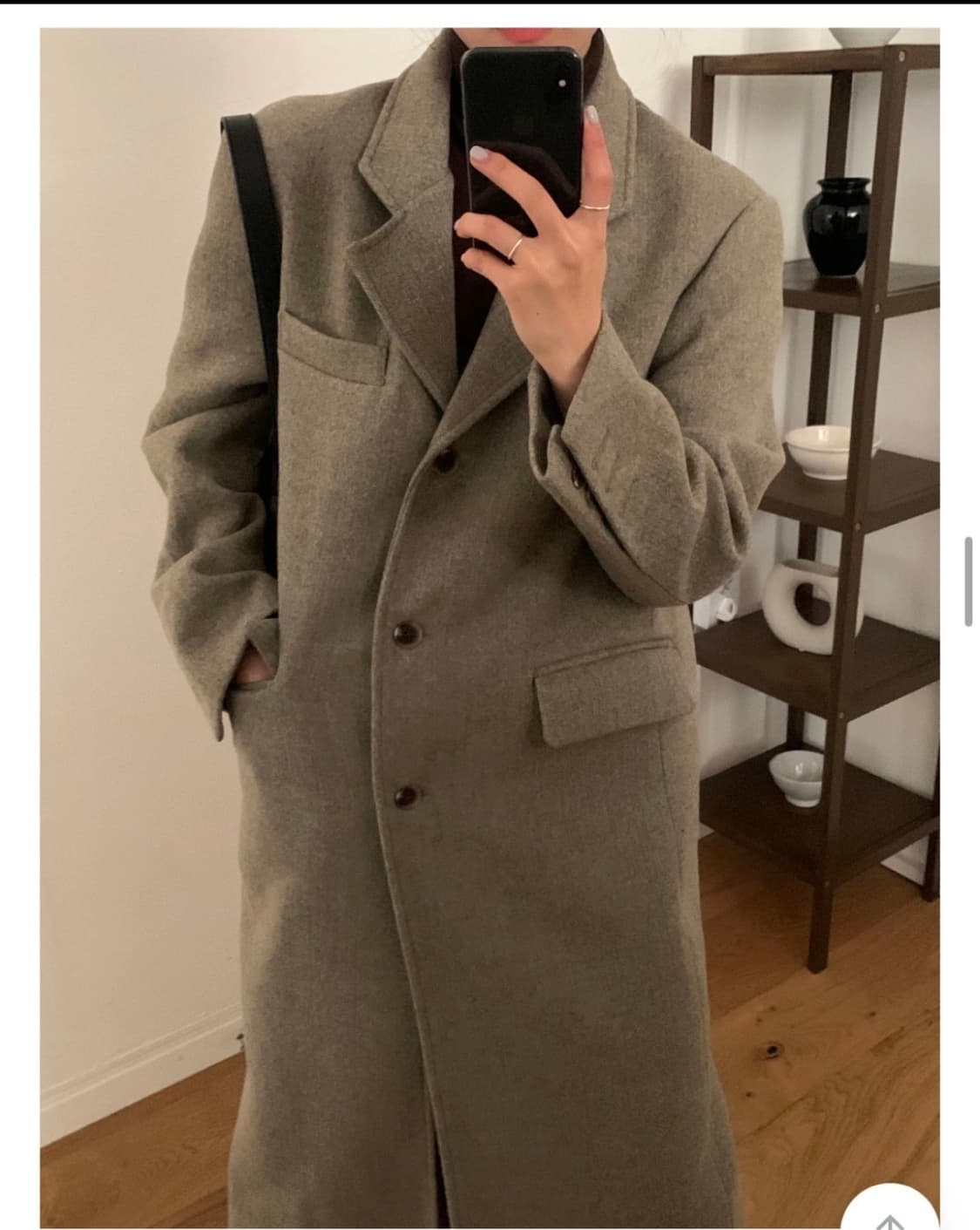 셀렉트한 센트럴 싱글 울코트 베이지색상 상품이미지6